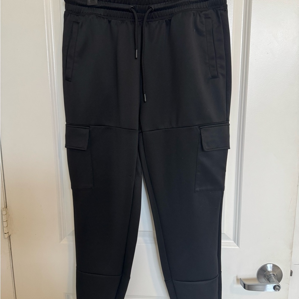 Black Cargo Jogger Pants